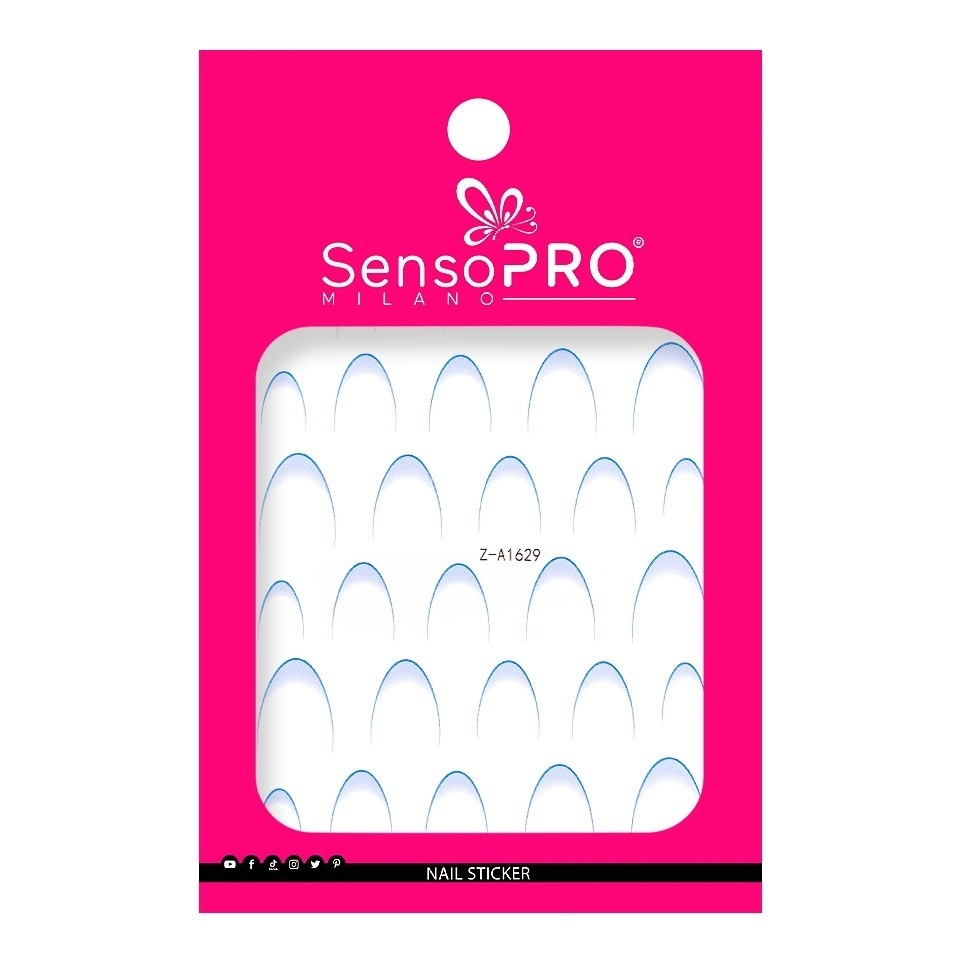 Abtibild Unghii SensoPRO Milano - French Blue