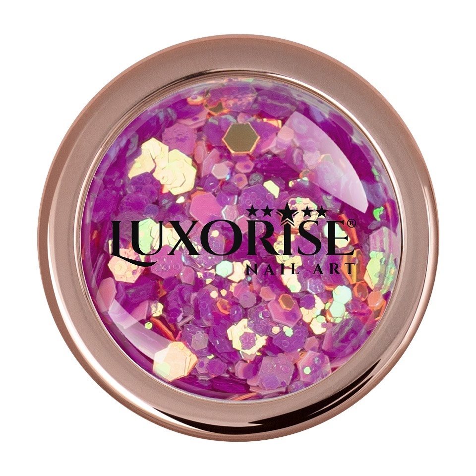 Paiete Unghii Neon Fluorescent LUXORISE, Purple