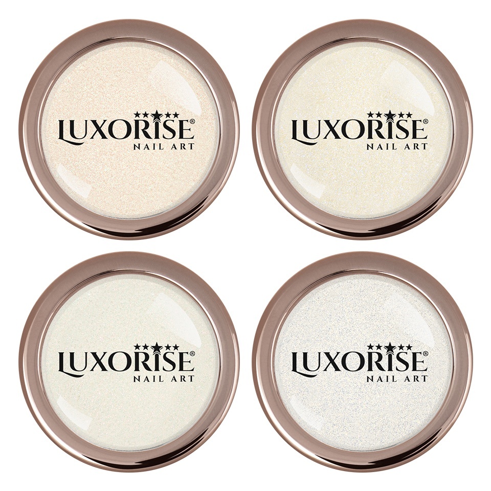 Set 4 Pigmenti Unghii Chrome Moonlight LUXORISE