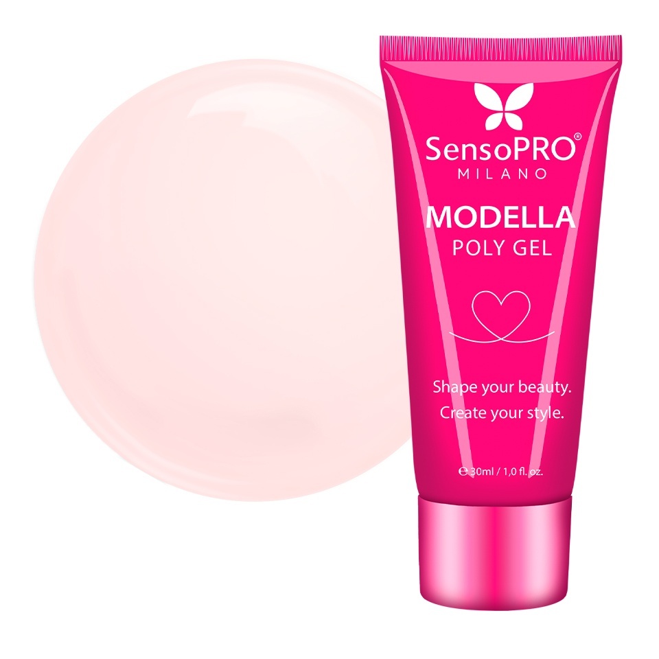 Polygel MODELLA SensoPRO Milano - Nude Silk, 30ml