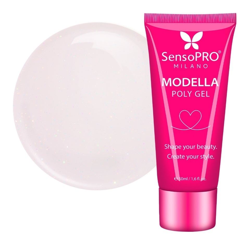 Polygel MODELLA SensoPRO Milano - Pearl Rosé, 50ml