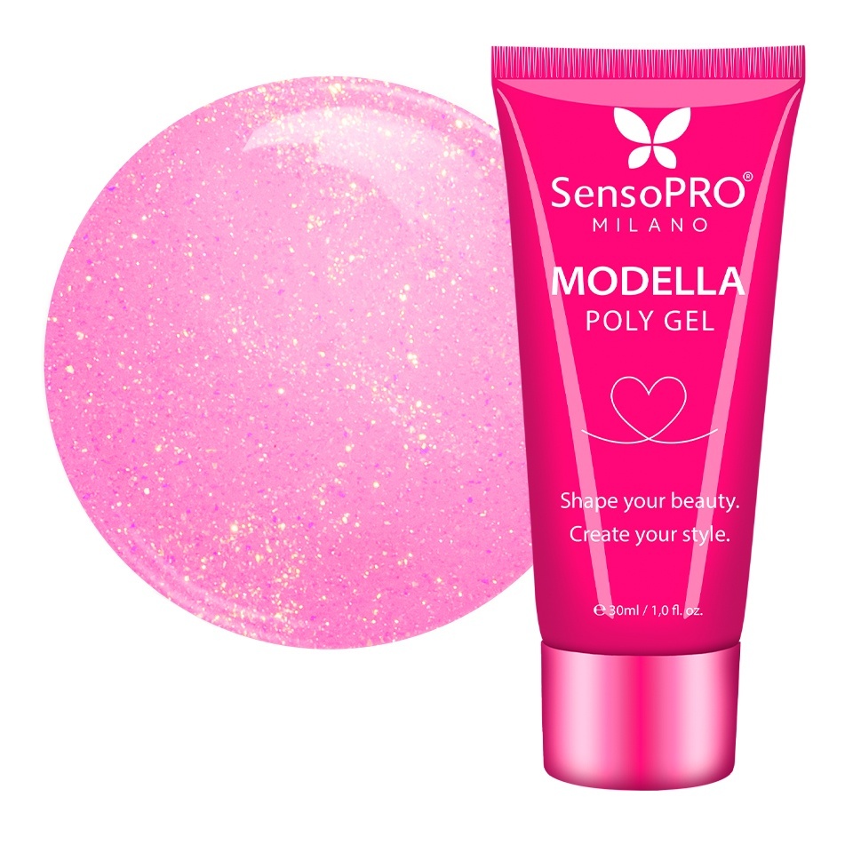 Polygel MODELLA SensoPRO Milano - Pink Bloom, 30ml