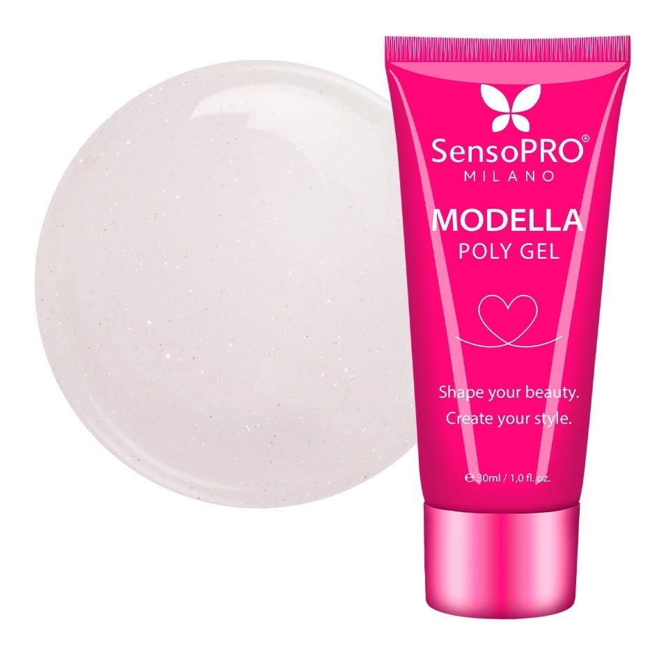 Polygel MODELLA SensoPRO Milano - Satin Rose, 30ml