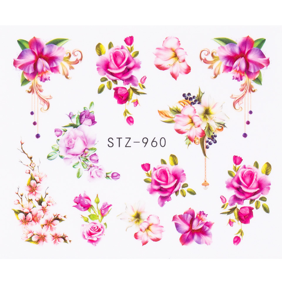 Tatuaj Unghii LUXORISE Flower Studio, STZ-960