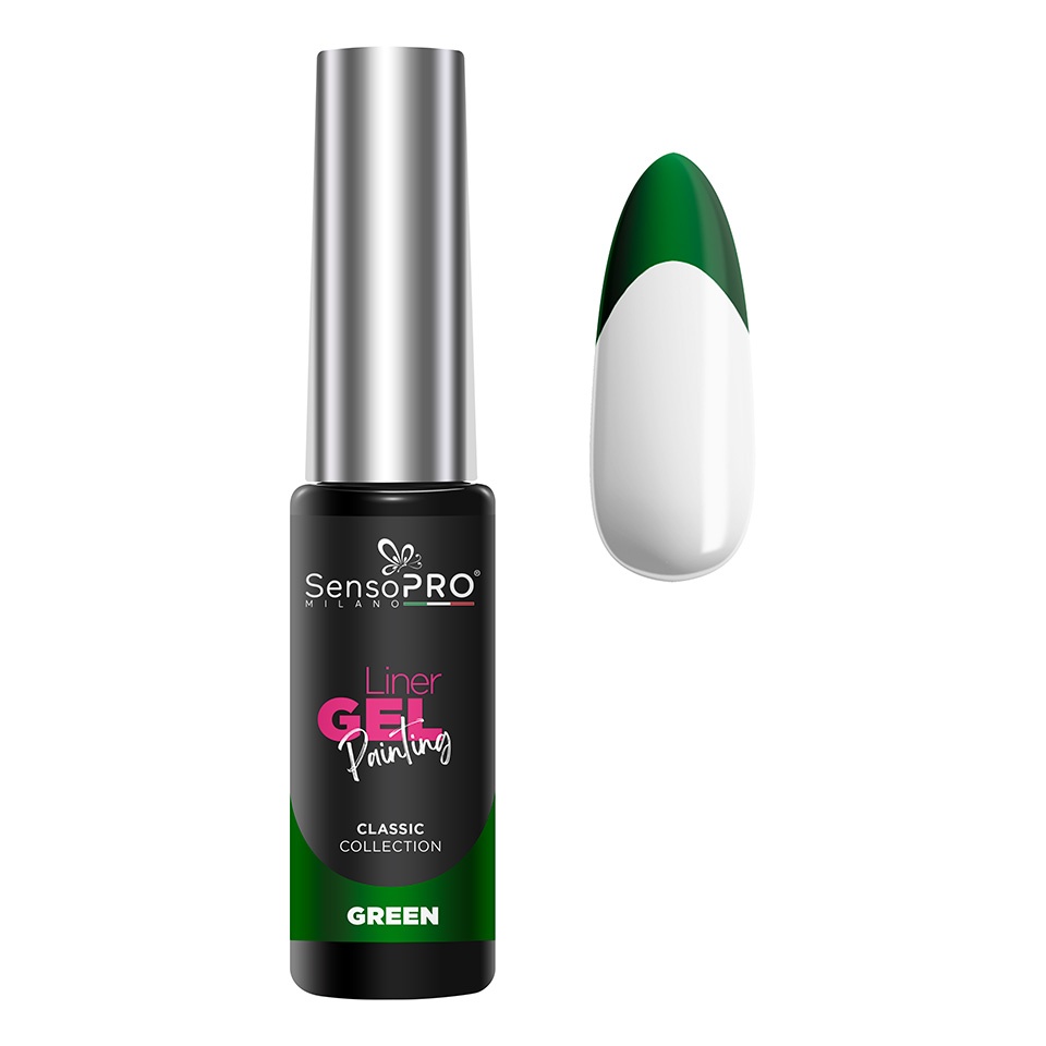 Liner Gel UV Pictura Unghii SensoPRO Milano Classic - Green 8ml