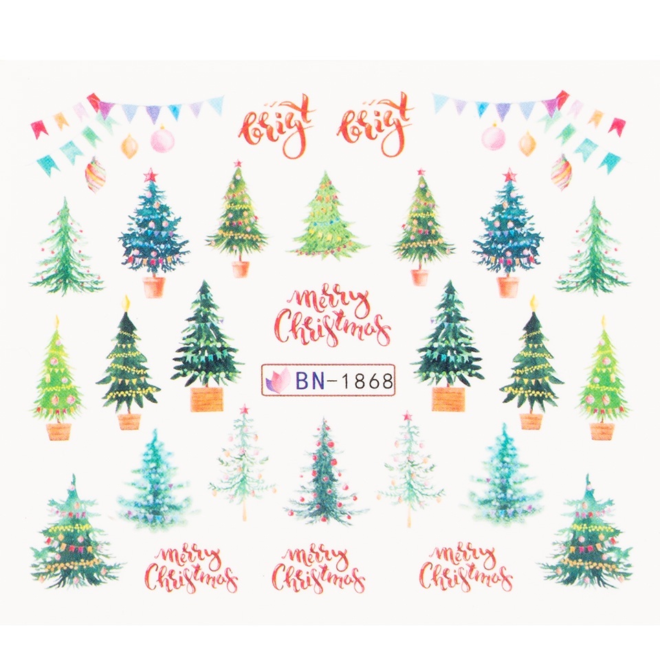 Tatuaj Unghii LUXORISE Christmas Tree, BN-1868