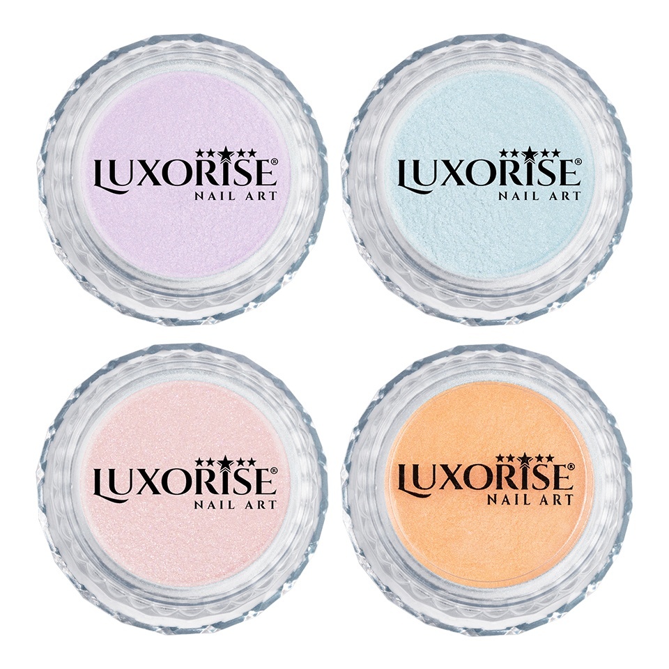 Set 4 Pigmenti Unghii Pearl LUXORISE