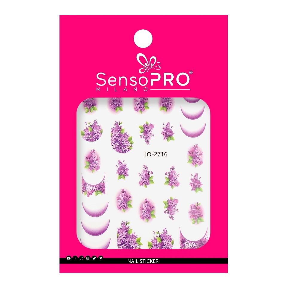 Abtibild Unghii SensoPRO Milano - Lilac Crown