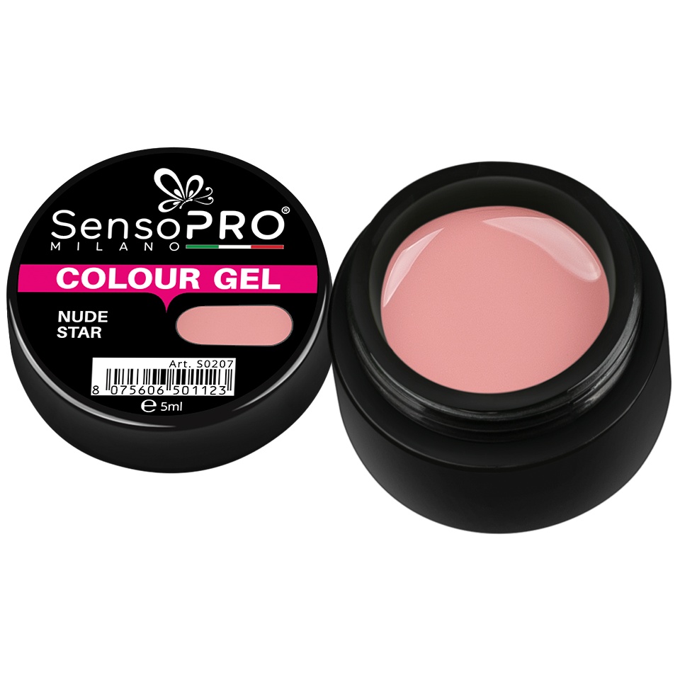 Gel UV Colorat Nude Star 5ml, SensoPRO Milano