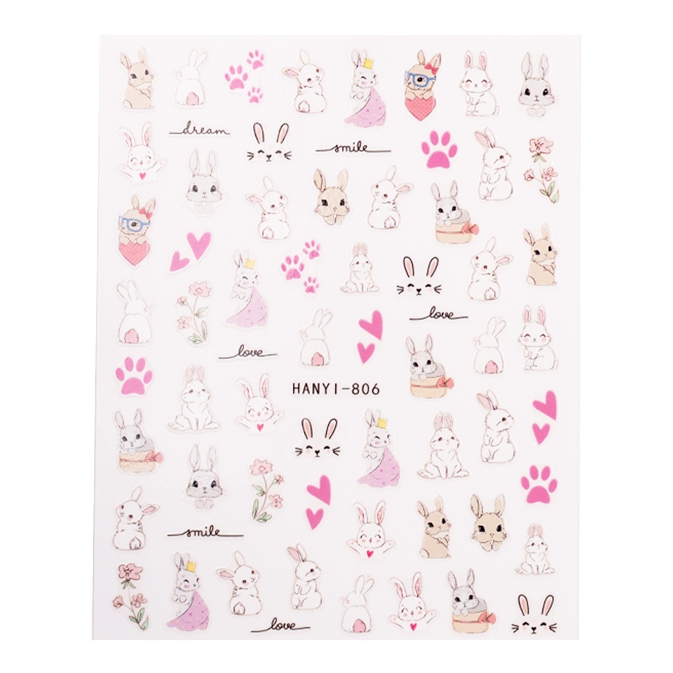 Abtibild Unghii SensoPRO Milano - Bunny Kisses