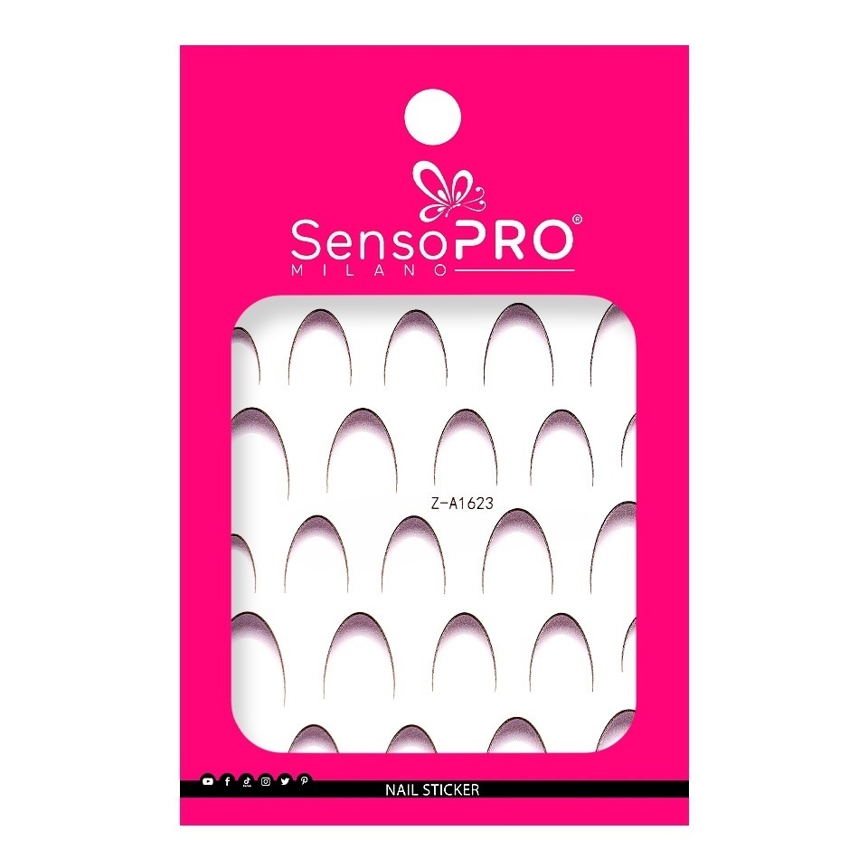 Abtibild Unghii SensoPRO Milano - French Black