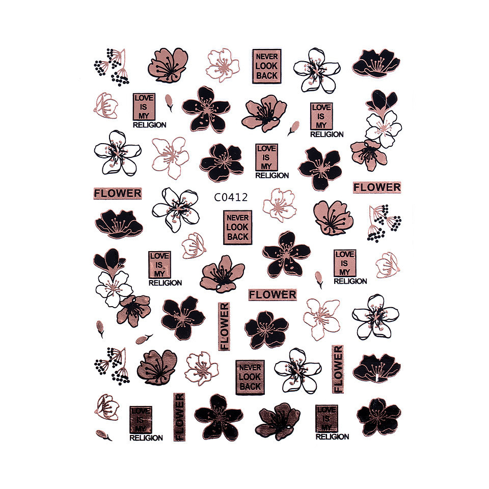 Stickere Unghii SensoPRO Milano, Rose Nature C0412