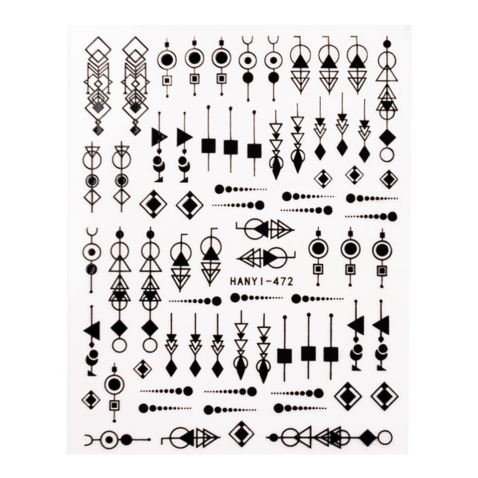 Abtibild Unghii SensoPRO Milano - Tribal Patterns