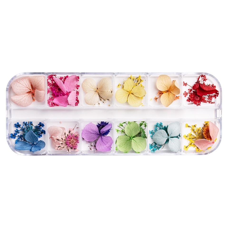 Flori Uscate Unghii LUXORISE - Grace Touch, 12 modele