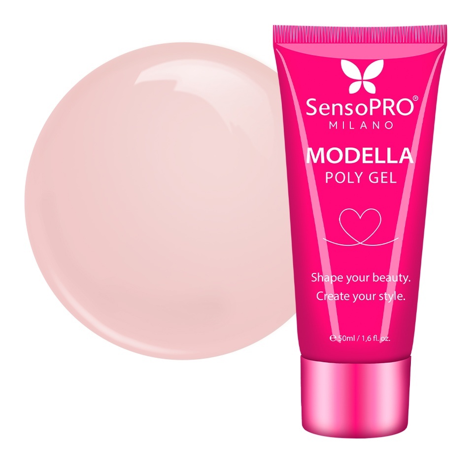 Polygel MODELLA SensoPRO Milano - Peach Nude, 50ml