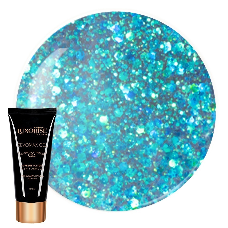 Polygel REVOMAX GEL LUXORISE Turquoise Dream, 15ml