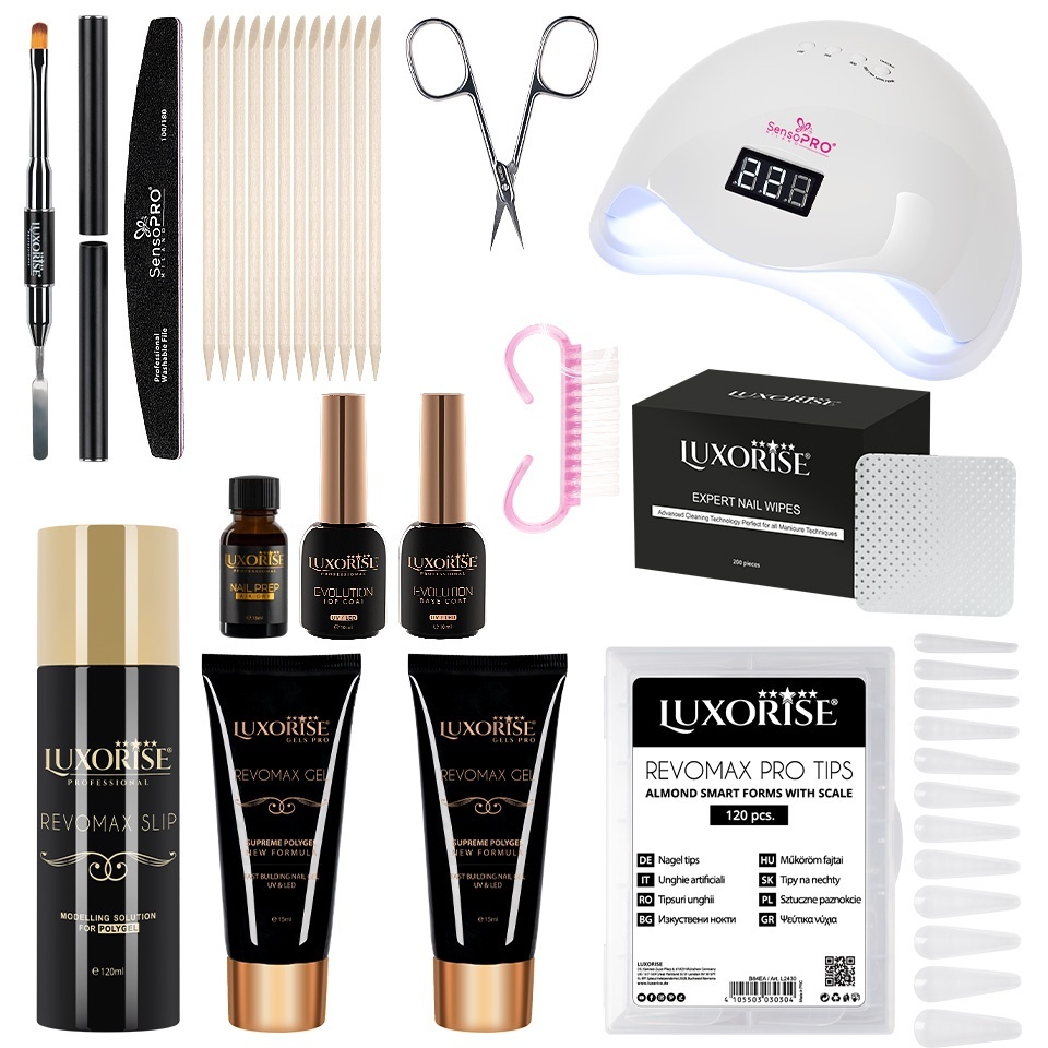 Kit Polygel LUXORISE Sculpt Elite cu Lampa #13
