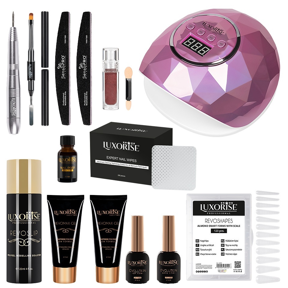 Kit Polygel LUXORISE Sculpt Expert cu Lampa #14