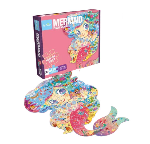 Puzzle in Forma de Sirena - 180 Piese