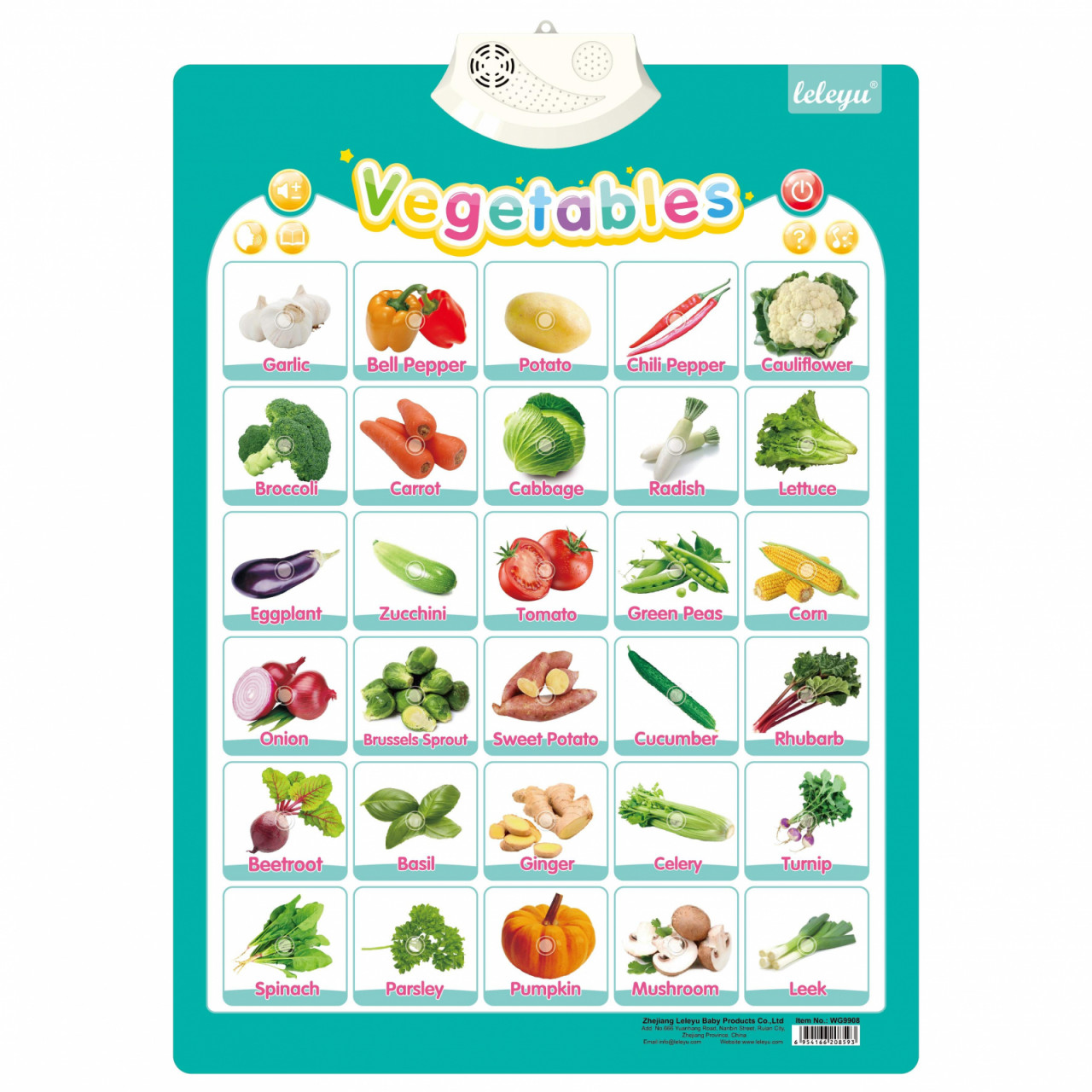 Poster Interactiv in Limba Engleza - Legume