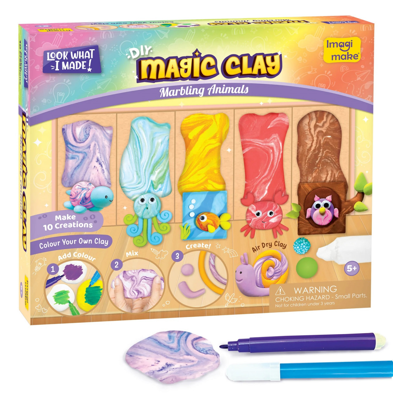 Set de Modelat Magic Clay - Marbling Animals