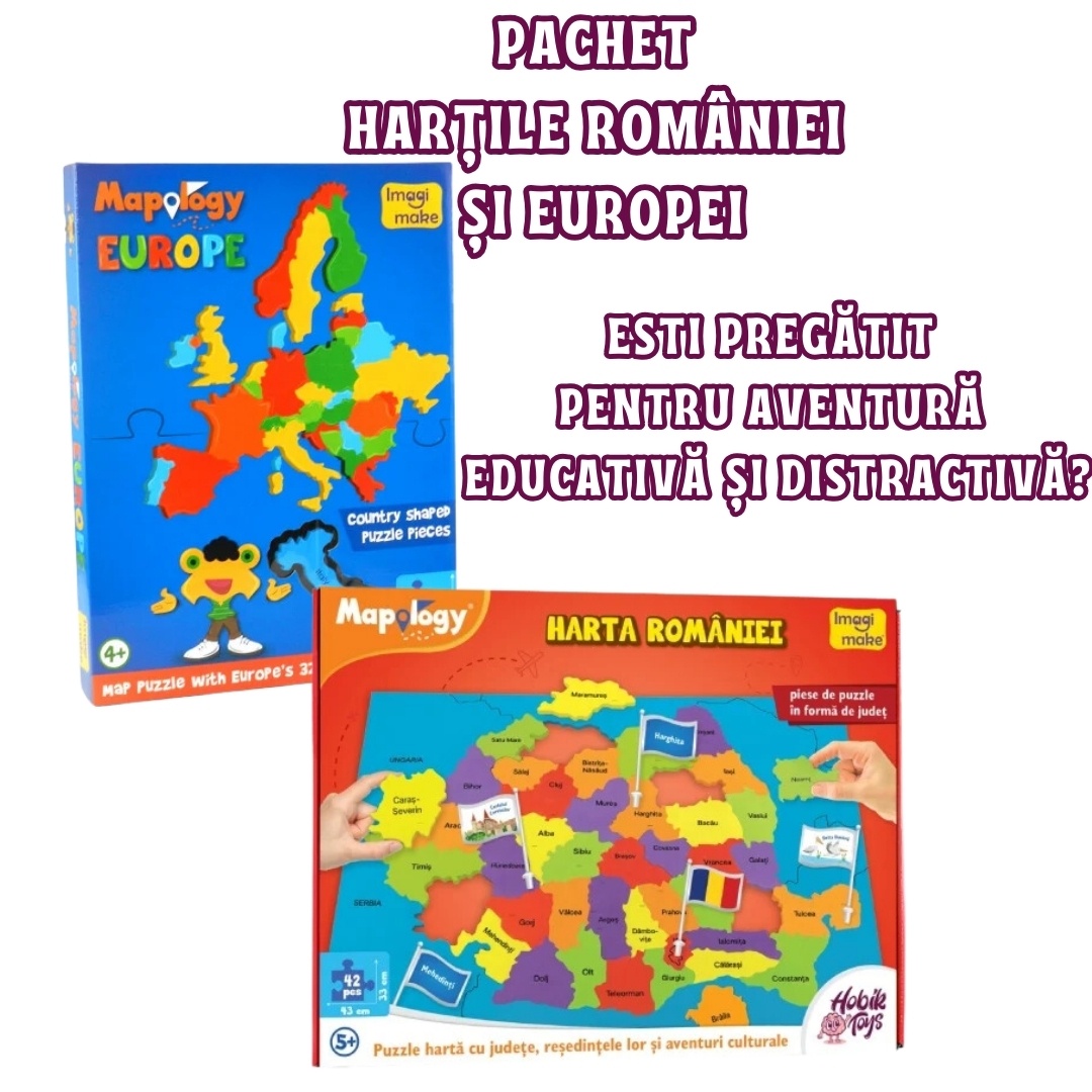 Pachet Hartile Romaniei si Europei