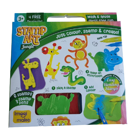 Set Creativ cu Stampile - Jungle