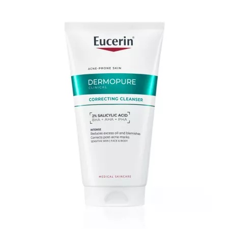 Gel de curatare regenerant cu 2% acid salicilic DermoPure, 150 ml, Eucerin