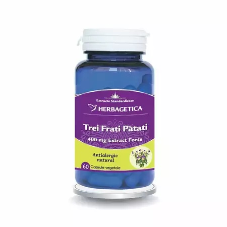 Trei Frați Pătați – 60 capsule, Herbagetica