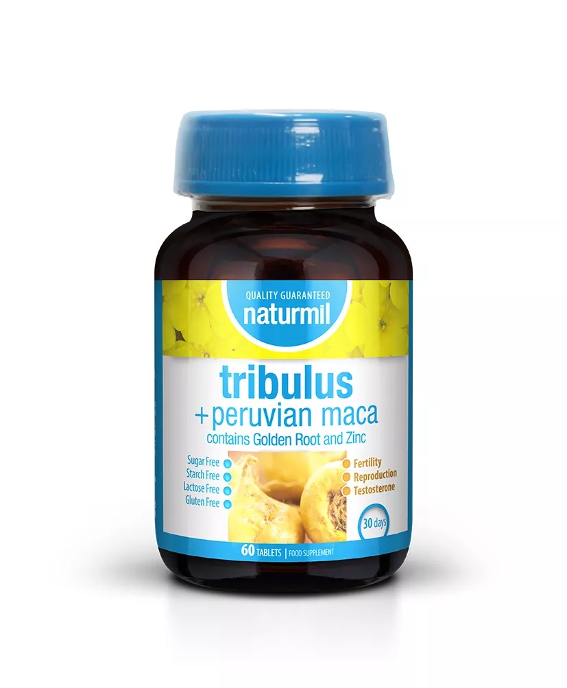 Tribulus + Peruvian Maca, 60 tablete, Naturmil