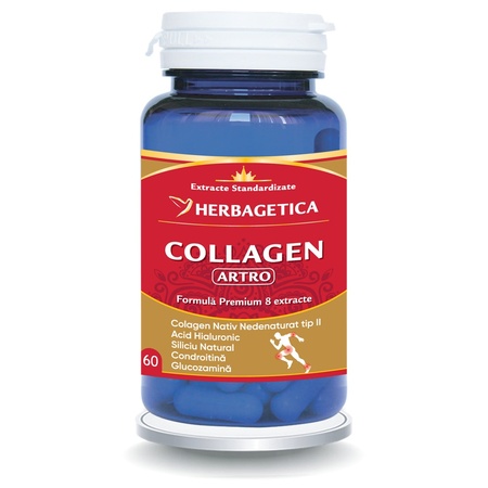 Collagen artro, 60 capsule, Herbagetica