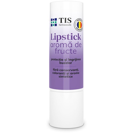 Lipstick cu aroma de fructe, 4 g, Tis Farmaceutic