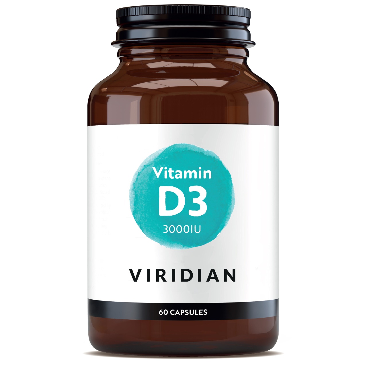 Vitamina D3 3000 UI, 60 capsule, Viridian