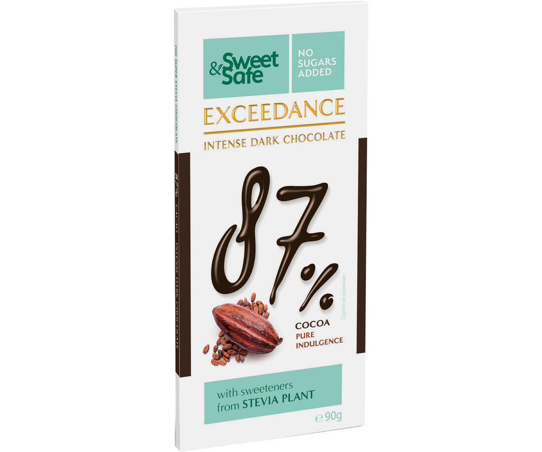 Ciocolata int. amaruie 87% stevie x 90g