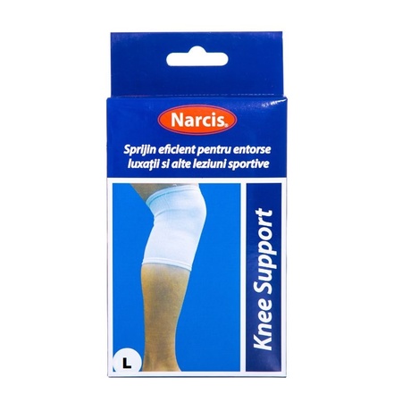 Genunchieră elastică, mărimea L, 1 bucată, Narcis