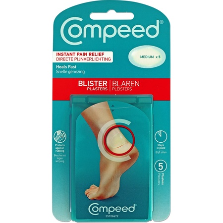 Plasturi medii pentru basici Blister Medium, 5 bucati, Compeed