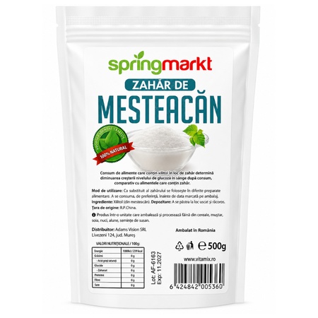 Zahăr de mesteacăn, 500 g, Șpring Markt