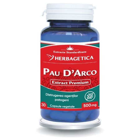 Pau D'Arco, 30 capsule, Herbagetica