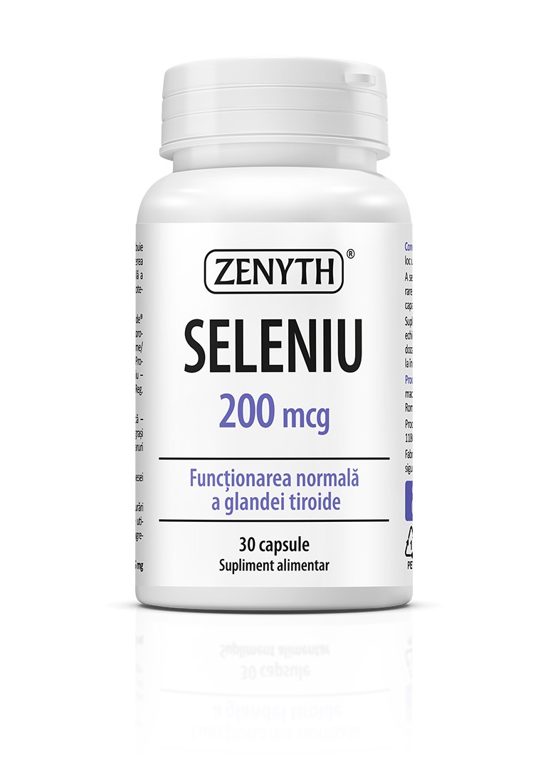 Seleniul 200 mcg, 30 capsule, Zenyth