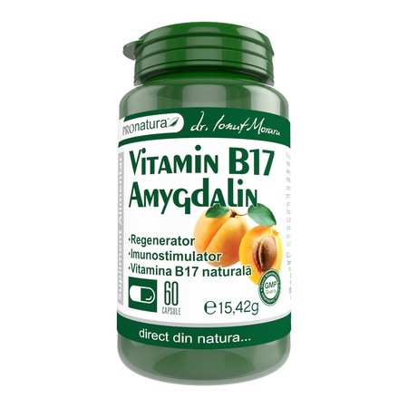 Vitamin B17 Amygdalin, 60 capsule, Pro Natura