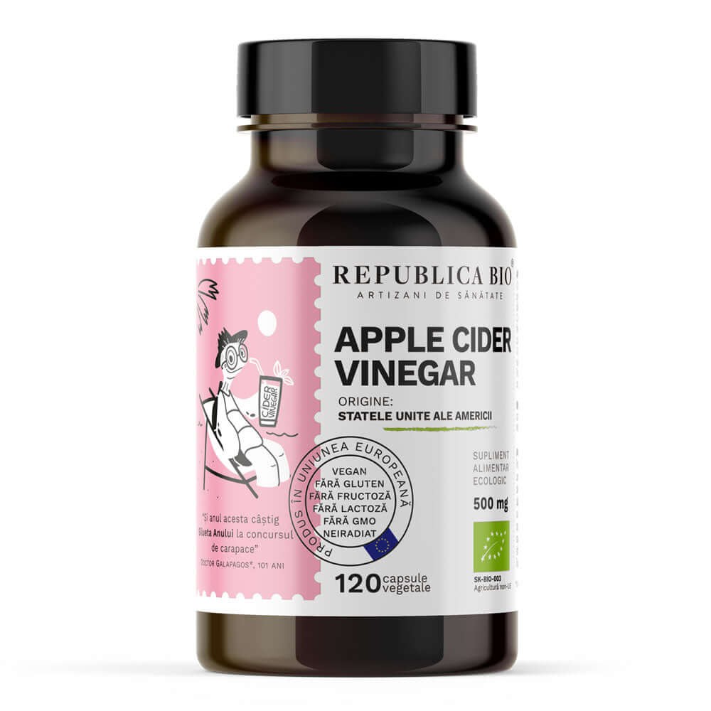 Apple Cider Vinegar ECO, 120 capsule, Republica BIO