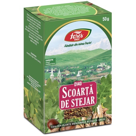 Ceai Stejar scoarta D 140, 50 g, Fares
