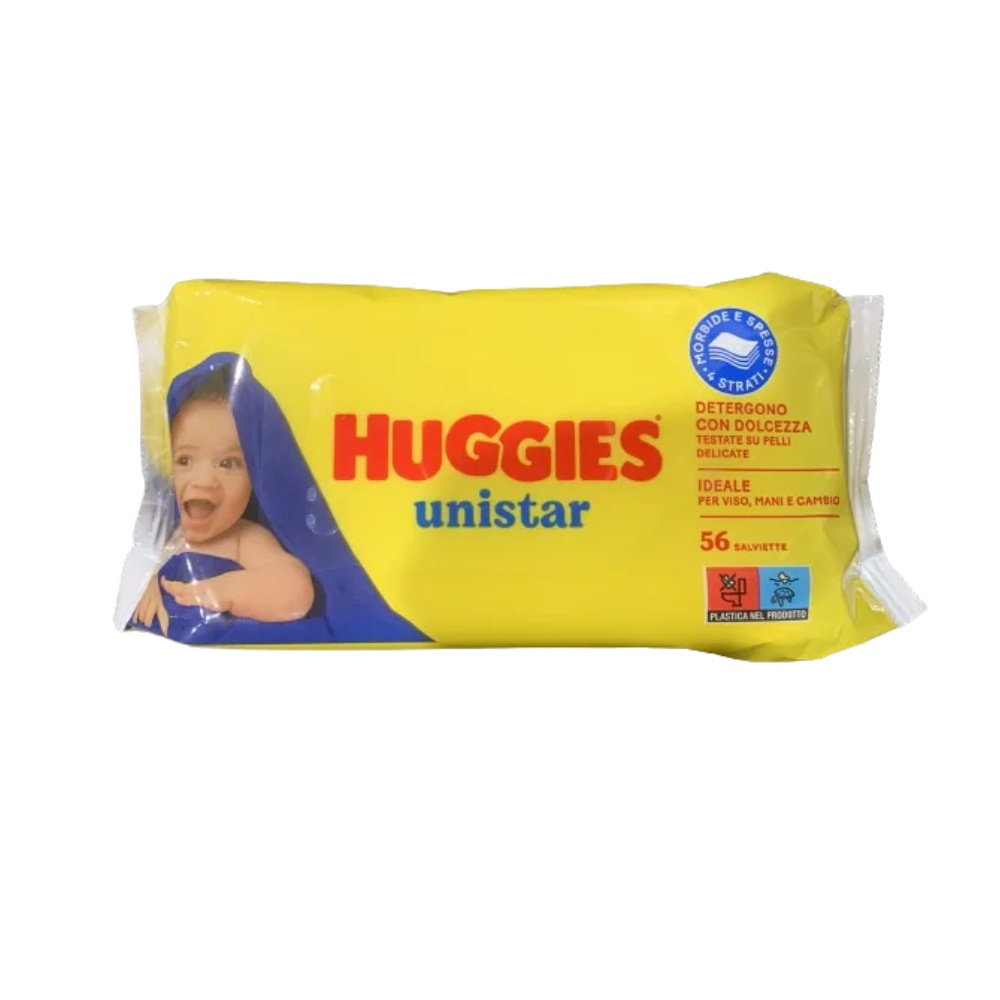 Huggies Baby Unistar Șervețele Umede, 56 bucăți