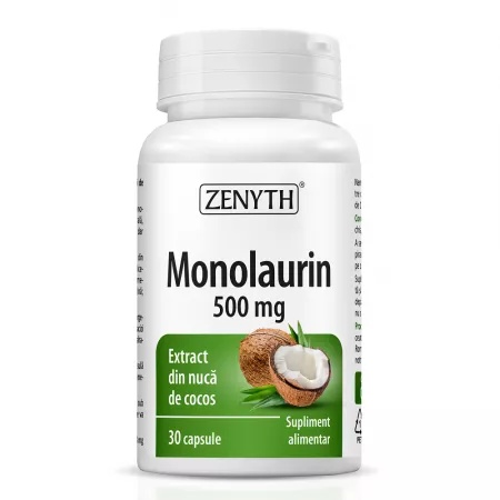 Monolaurin, 500 mg, 30 capsule – Zenyth