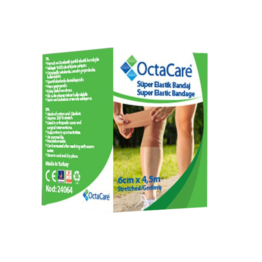 OctaCare Fașă Elastică Super 6 cm x 4,5 m