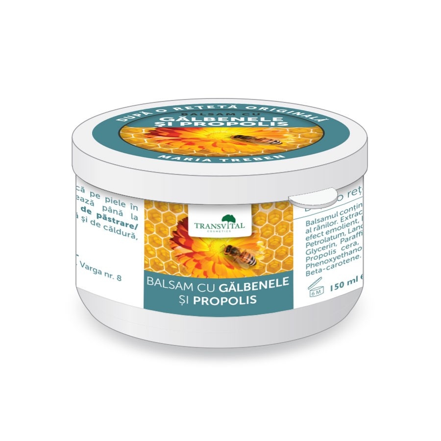 Transvital Balsam cu Gălbenele și Propolis, 150 ml