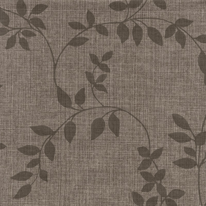 Fata de masa musama Gekkofix Linette Leaf, maro, model frunze, imitatie tesatura, PVC, 140cmx20ml, Cod 19314