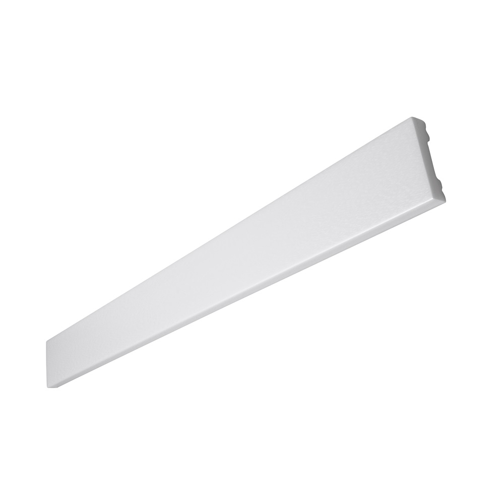 Plinta duropolimer decorativa, alba, 10x40mm, 2 ml/buc, Decosa SK40