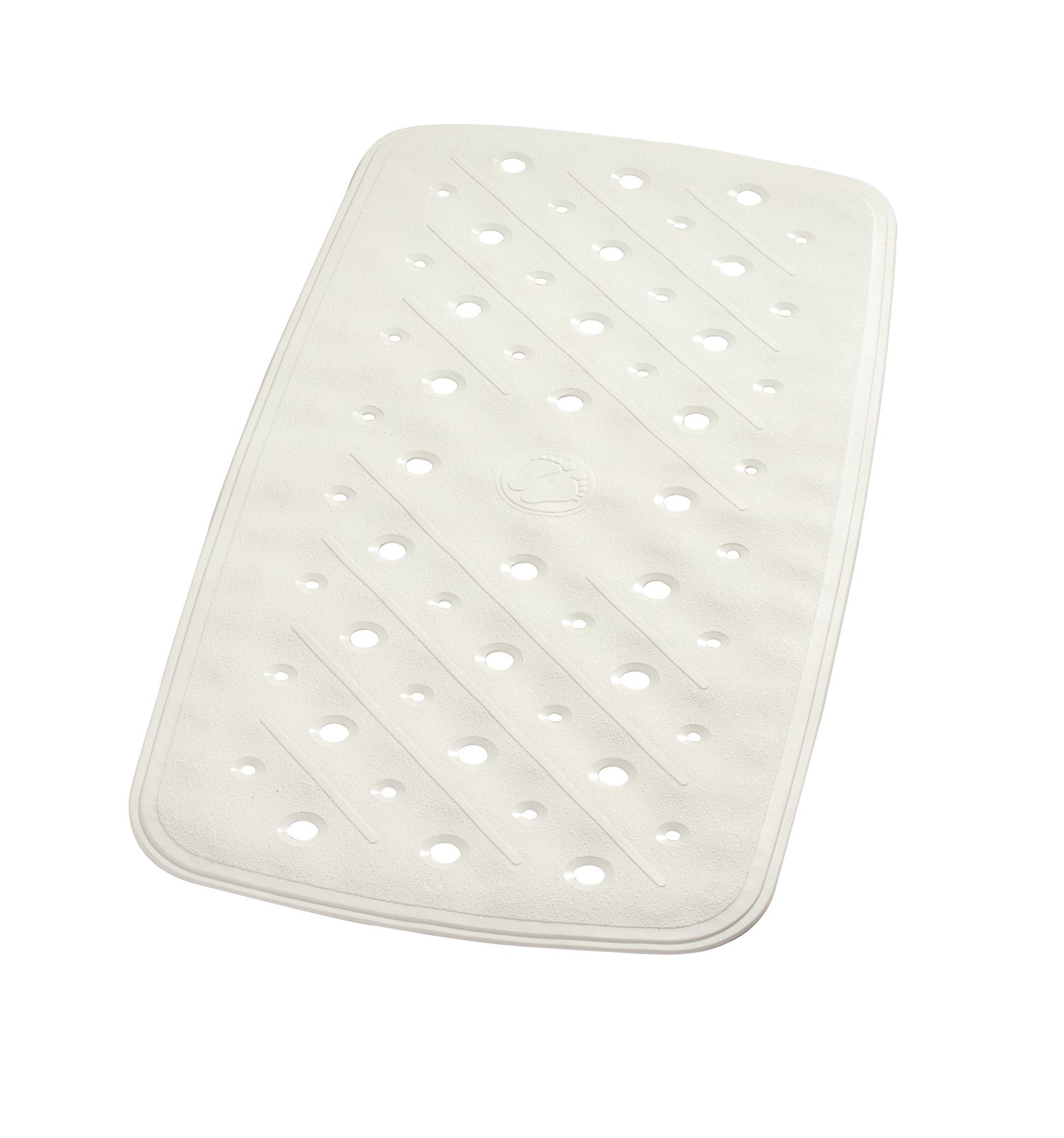Covoras cu ventuze, 36x71cm, alb, antiderapant, Promo