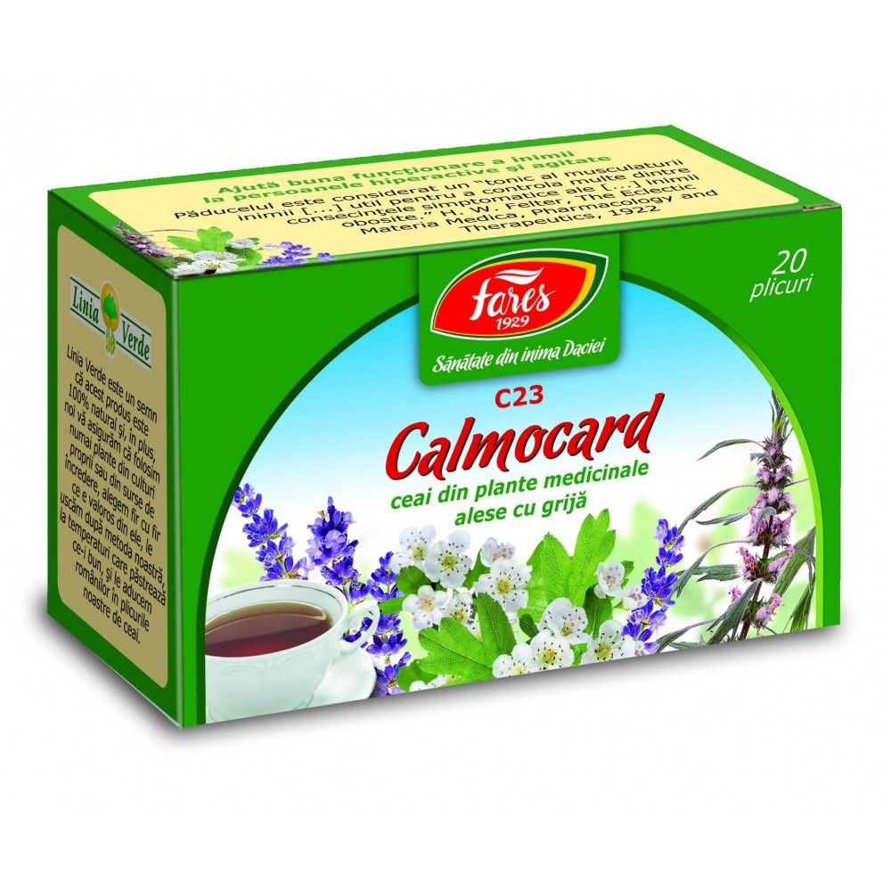 Calmocard calmant cardiac, C23, ceai la plic